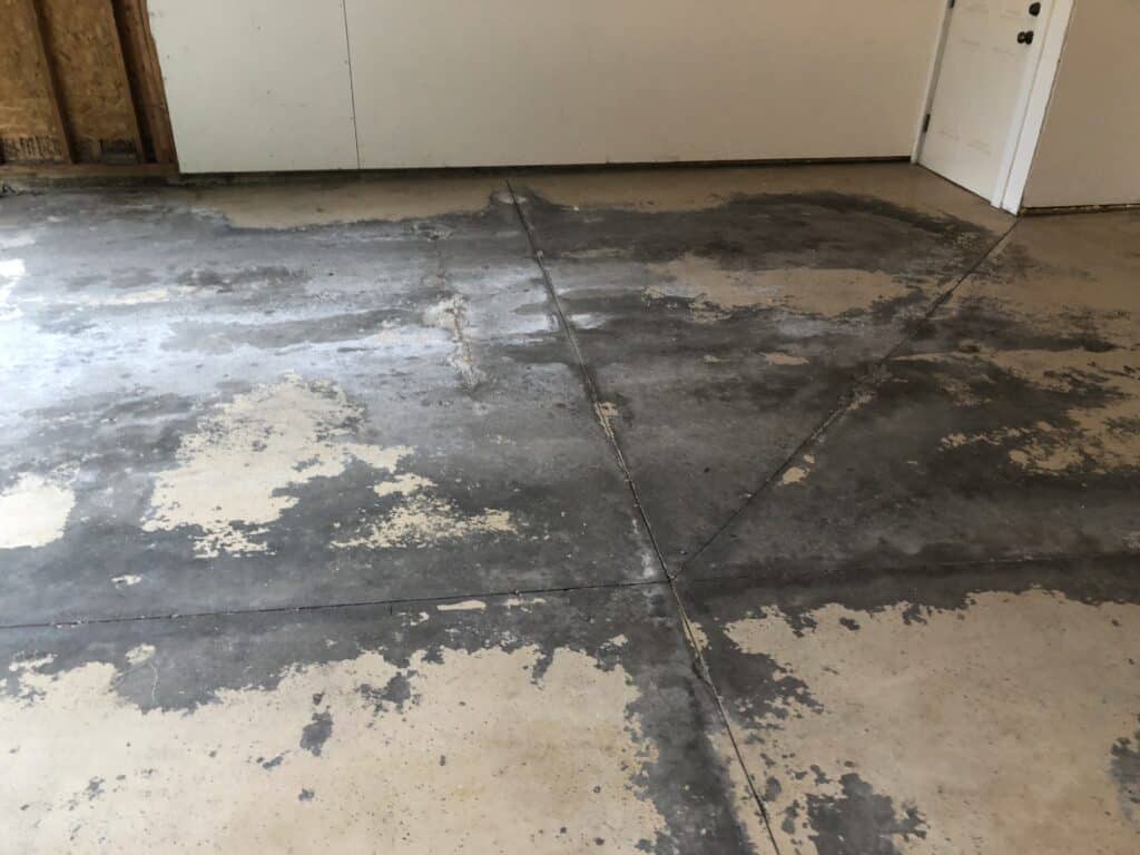 Failing epoxy floor